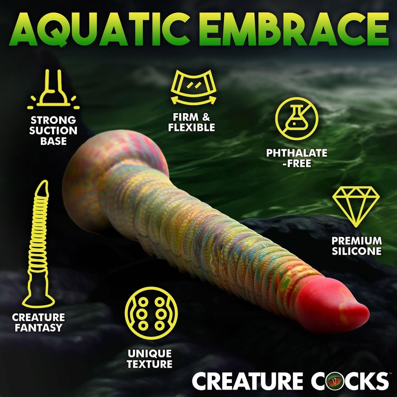 CREATURE COCKS Slim Tentacle Silicone Dildo for Men, Women & Couples. Firm and gallery