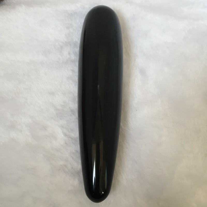 Natural Back Obsidian Massage Wand Crystal Dildo Woman Healing Crysta Penis gallery