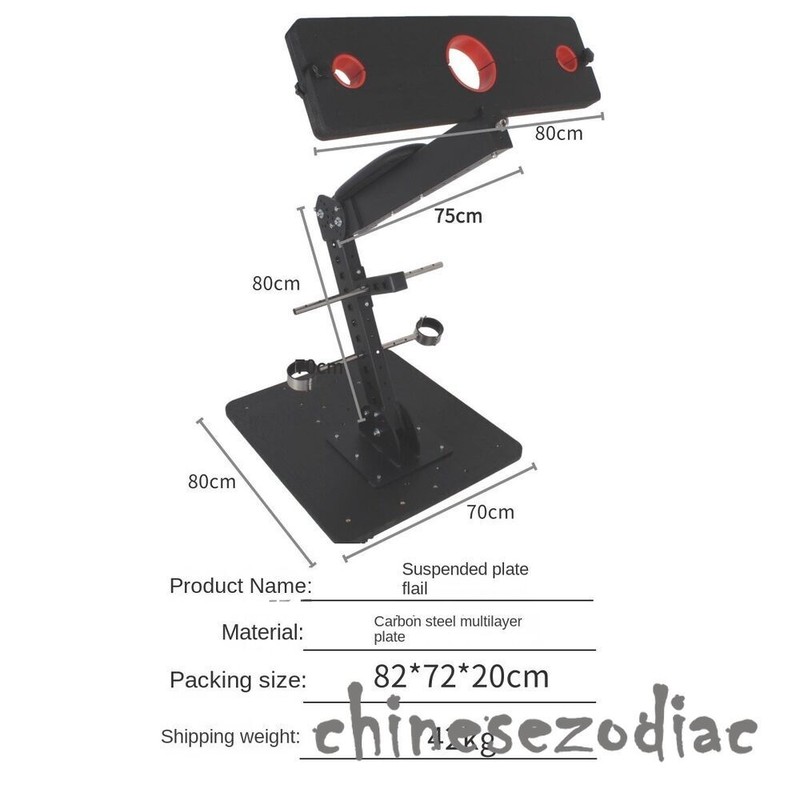 New Stand Metal Frame Female Slavers Torture Binding Restraint Training Hancuff gallery
