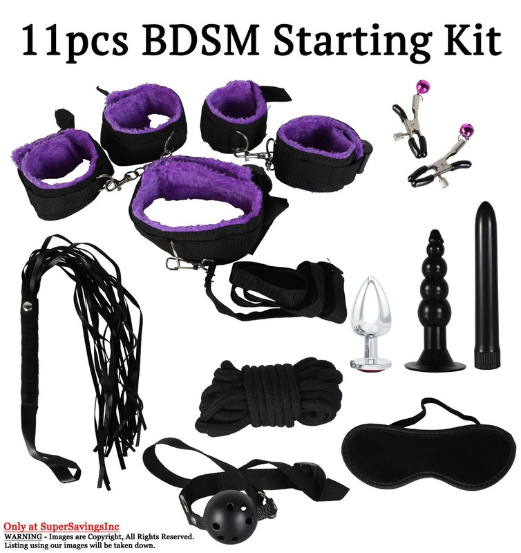11 Set Restraint Kit Flirt Bondage Strap Handcuffs Ankle BDSM Sex Toy for Couple