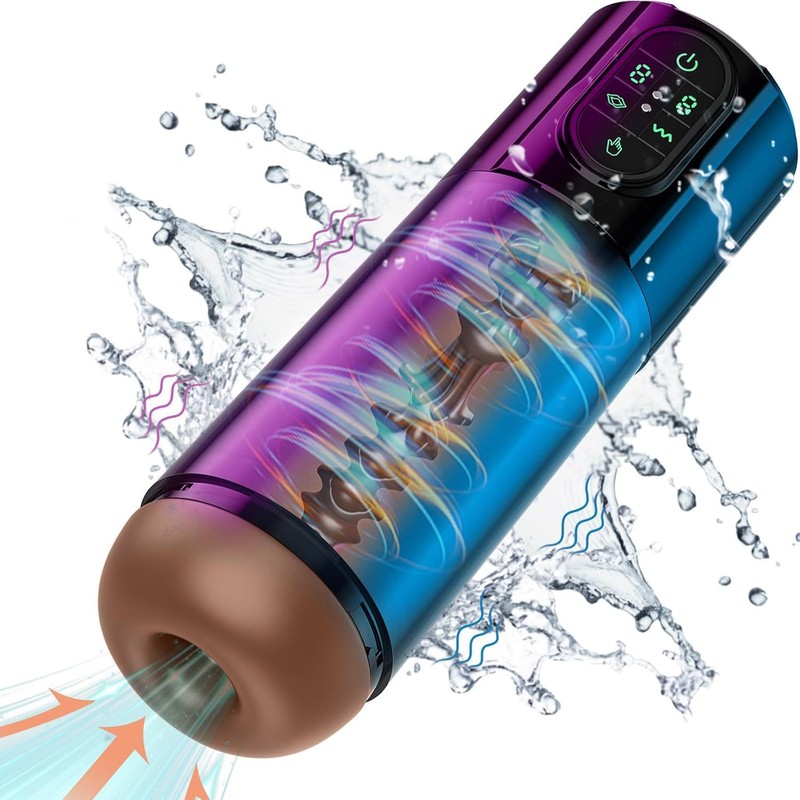 9-frequency vibration waterproof airplane cup for adult men's masturbation toy gallery