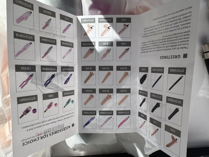 Sex Machine Dildo Machine with Realistic Dildo 3XLR. Brand New!All Dildos Sealed gallery