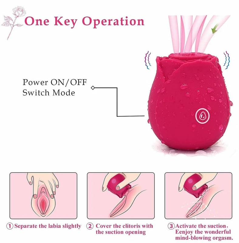 10-speed Rose Vibrator G-spot Dildo Clitoral Sucking For Women Sex Toys gallery