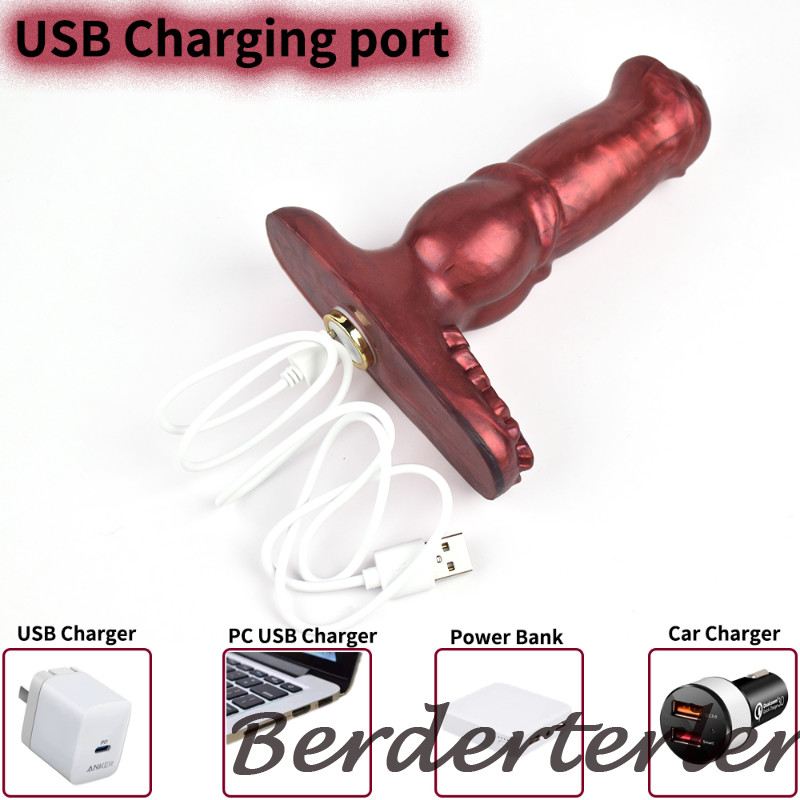 10 Speed USB Charger Vibrator Silicone G Spot Stimulate Orgasm Pleasure Sex Toys