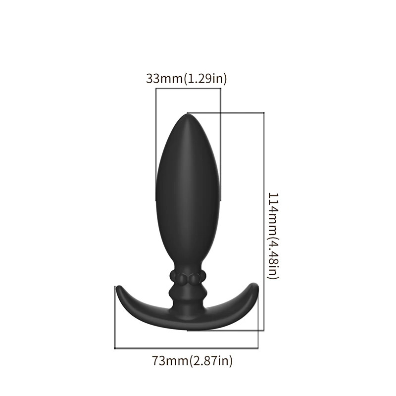 Metal Rolling Bead Silicone Anal Plug Wearable Masturbator Butt Plug Sex Toys