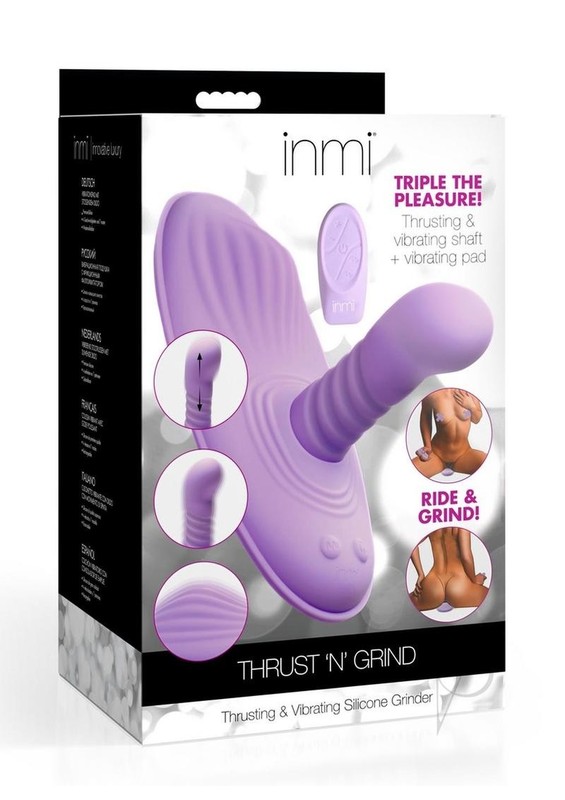 Inmi Thrust N Grind Thrusing & Vibrating Rechargeable Silicone Grinder Pad with