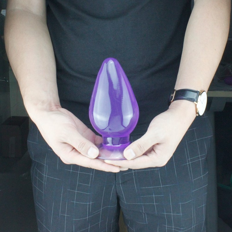 6" Huge Extra Large XXL Anal Plug Dildo Ribbed Butt Stretcher Anal Play Sex Toy gallery