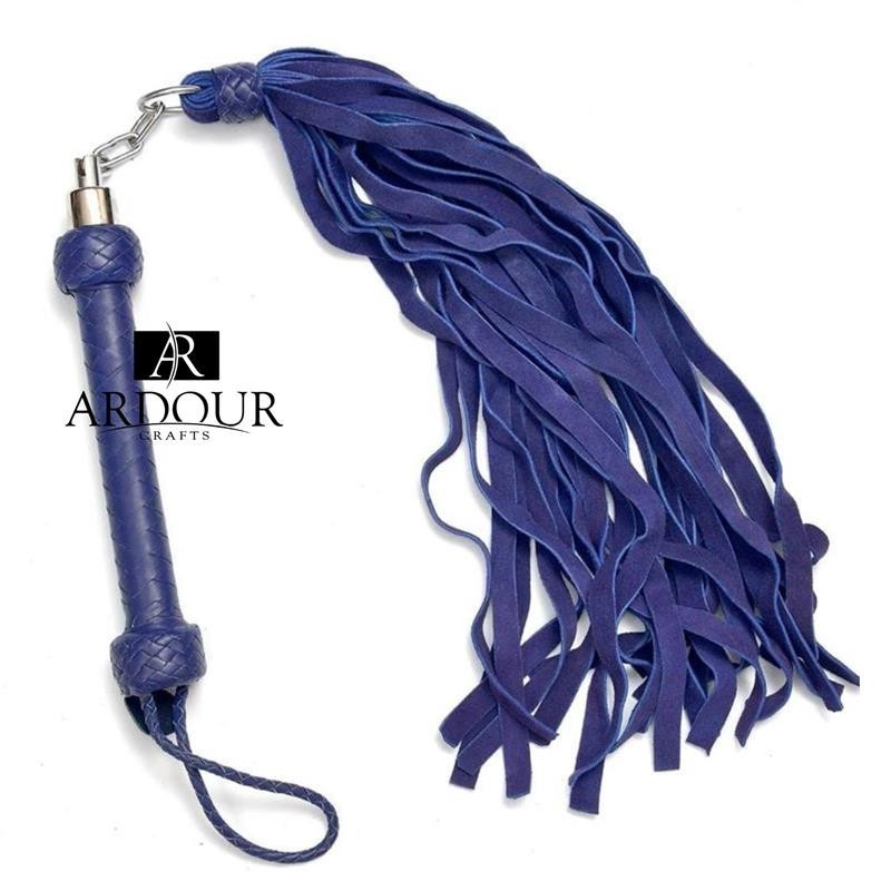Handmade Genuine Cowhide Leather Flogger | 25 Tails Heavy Duty Thuddy Whip