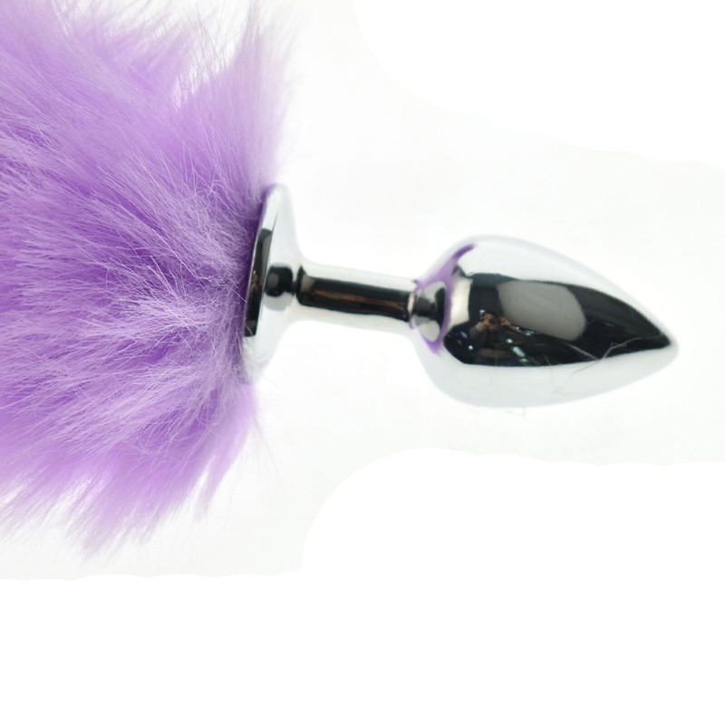 Cute Soft Cat Ears Headband Metal Plug Fox Tail Bead Plug Insert Stopper Cosplay gallery