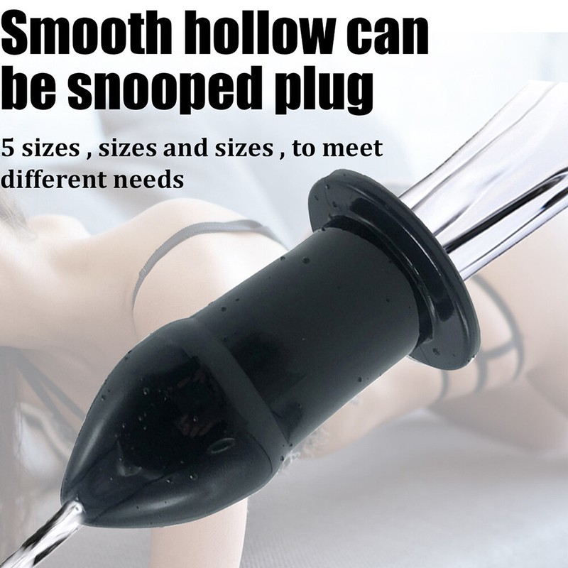 Unisex-Hollow-Anal-Butt-Plug-Anus-Expander-Anal-Dilator-Enema-Fetish SM Sexy-Toy gallery