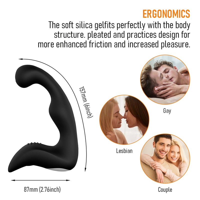 Remote Powerful Flapping Prostate Massager Dual Motor Male Waterproof Vibrators gallery