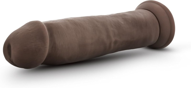 Eden 9.5 » Soft Realistic Feel Dildo -Suction Cup Base-Chocolate Adult Sex Toy