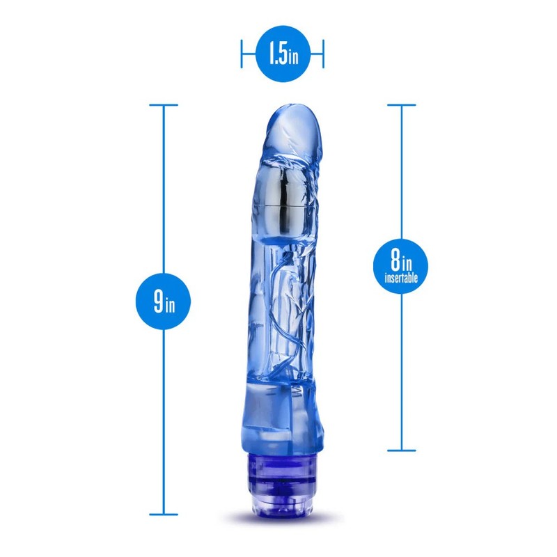 8&Prime; Bendable Waterproof Multi-speed Vibrating Realistic Dildo Cock Vibe Vibrator