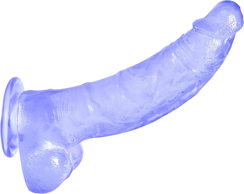 9 Inch Big Purple Dildo, Soft Huge Thick Dildo Sex Toy with Strong Suction Cup f