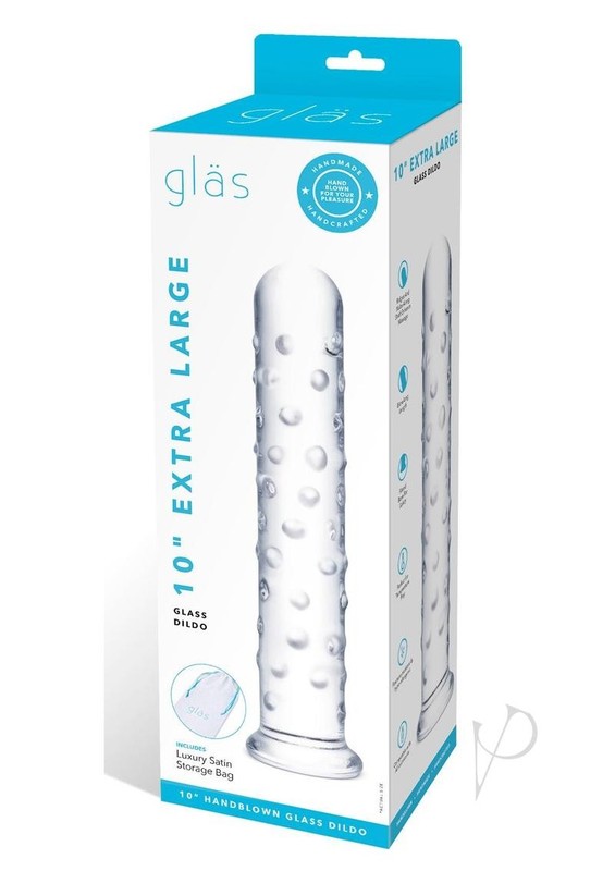 Glas Extra Large Glass Dildo 10 in – Clear