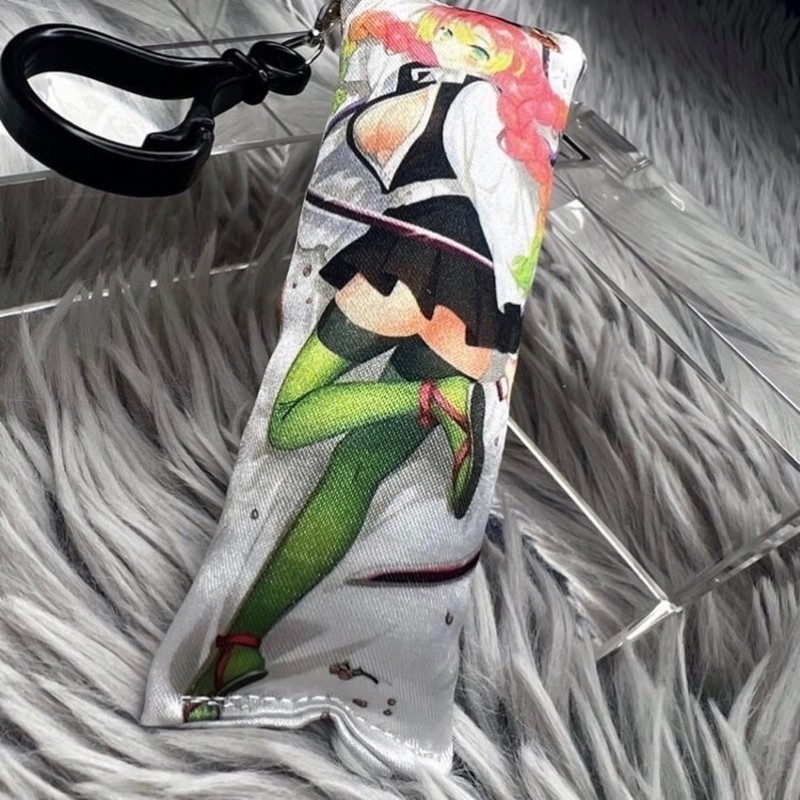Handmade Mitsuri Kanroji Demon Slayer Anime Dakimakura Body Pillow Keychain New gallery