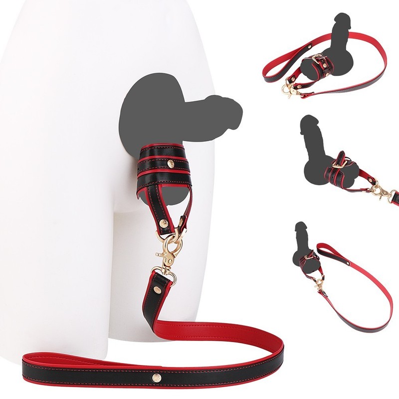 Testicular Restraint Belt With Traction Cords Body Bondage BDSM Toy Penis Lock