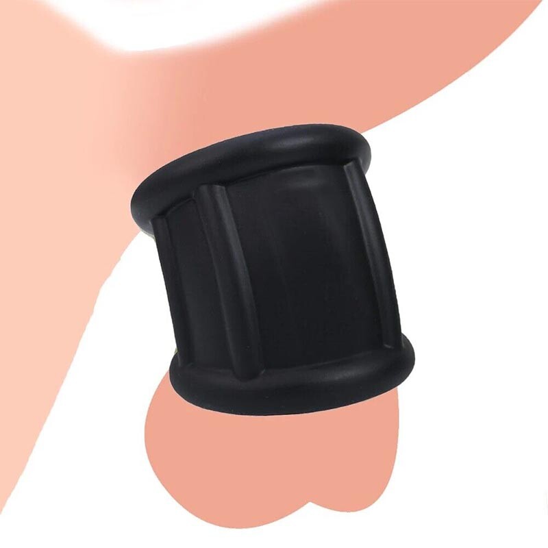 Male Silicone Ball Stretcher Scrotum Ring For Men Delay time Stretchable BDSM