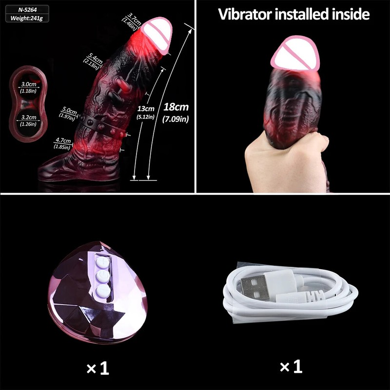 G-spot Stimulate Penis Sheath Remote Control Vibrator Silicone Cock Ring Sex Toy