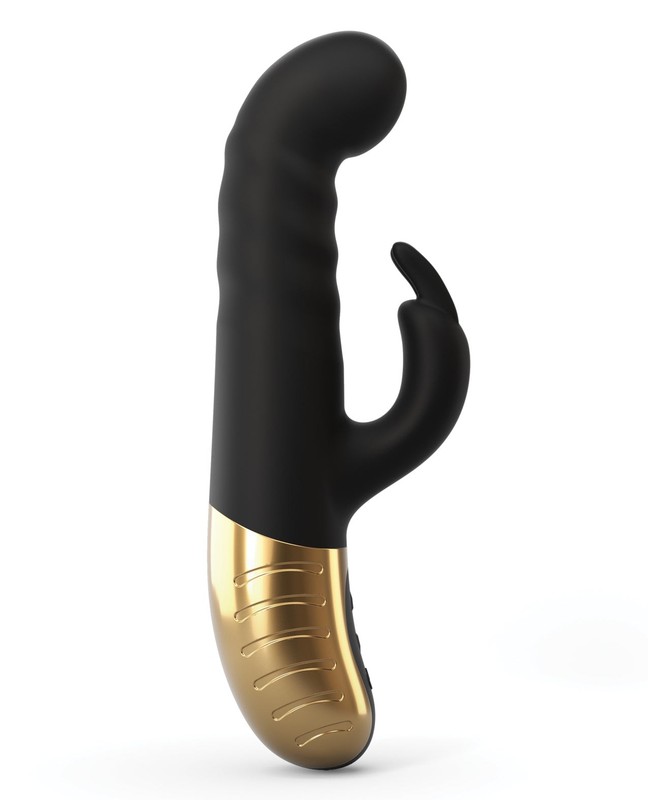 Dorcel G-Stormer Thrusting G Spot Rabbit - Black/Gold gallery