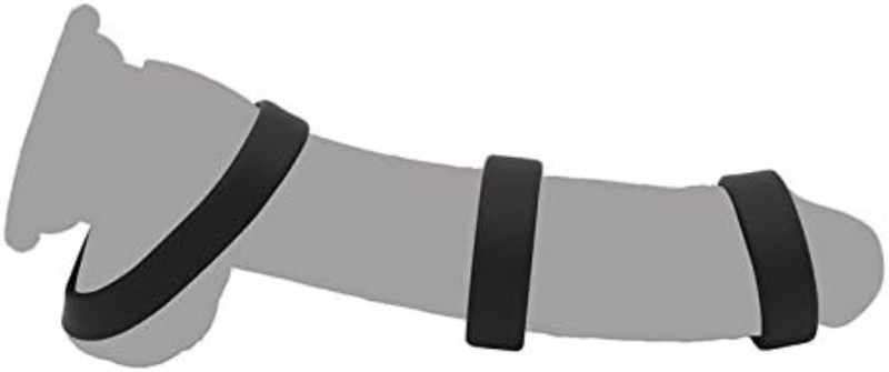 Hypoallergenic Silicone Penis Ring Set for Enhanced Stamina and Pleasure gallery