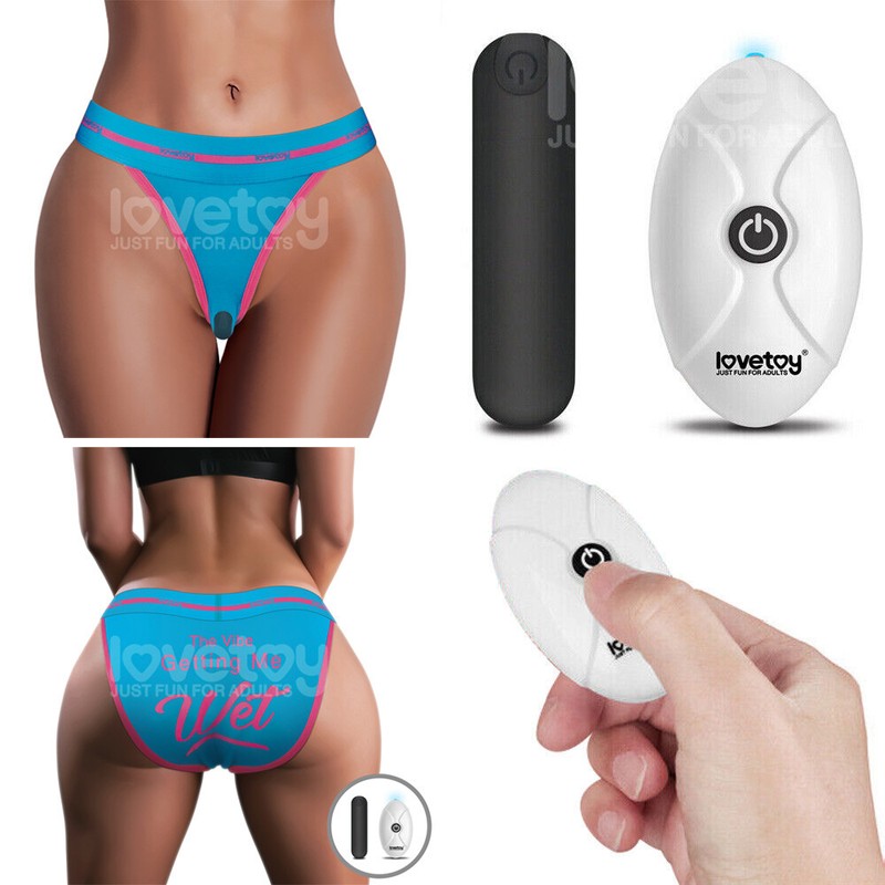 Wireless Remote Control Wet Vibrating Wearable Panty & Vibrator (XS-XXL)