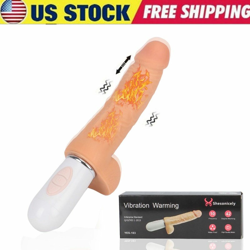 Thrusting-Dildo-Real-G-spot-Stimulator-Massager-Women-Masturbation-Vibrator-Sex