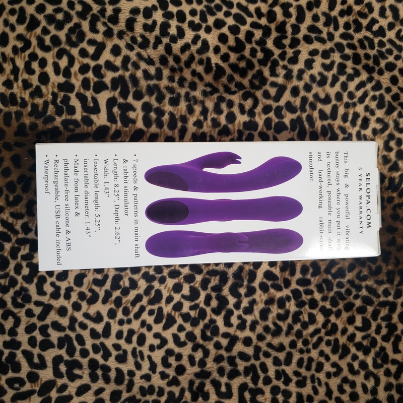 Selopa 😈 Poseable Bunny 😈 Purple Silicone Rechargeable Vibrator 🔥 gallery