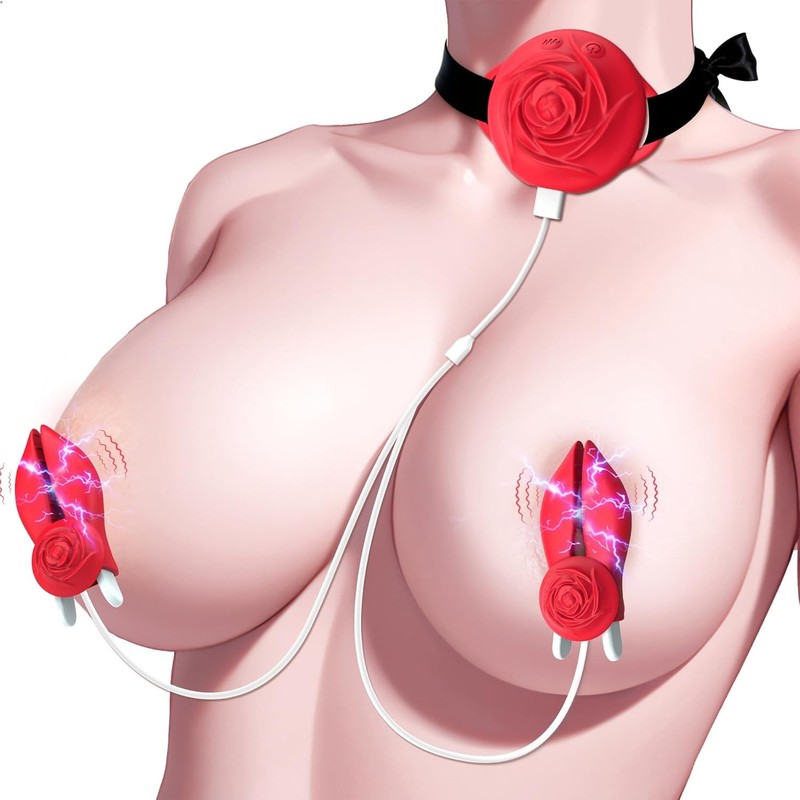 Sex Toys Nipple Clamps Toys – BOMBEX Vibrating Nipple Vibrator with 10 Vibration