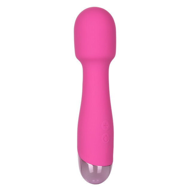 Mini Miracle Silicone Rechargeable Wand Massager Multi Function Vibrations Pink gallery