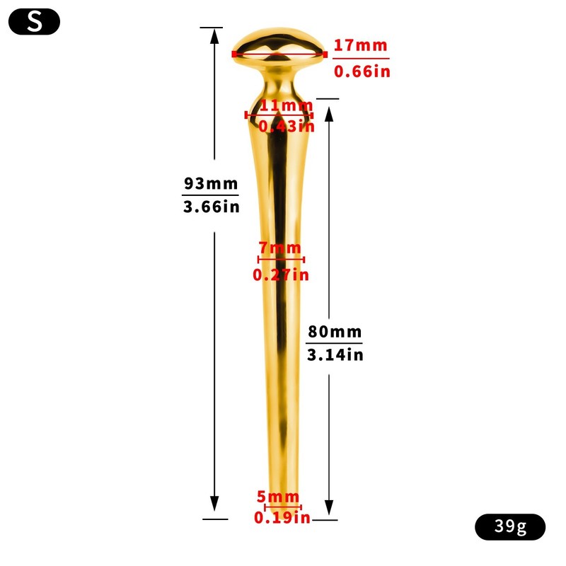 Stainless Steel Dilator Sounding Urethral Stretching Penis Hollow Training Plug