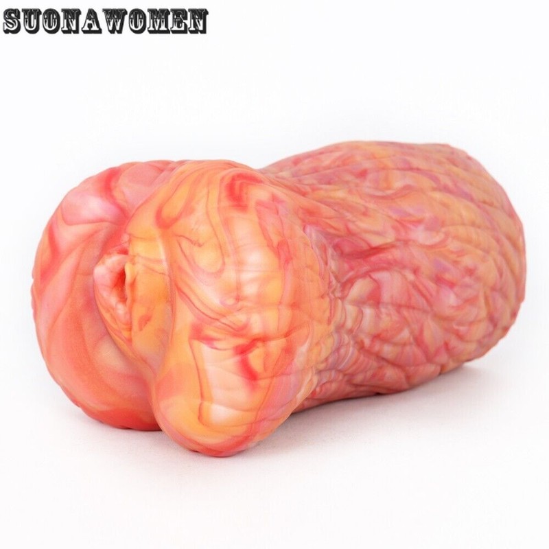 Male Masturbators Realistic Silicone Aircraft Cup Prostate Massage Pocket Pussy