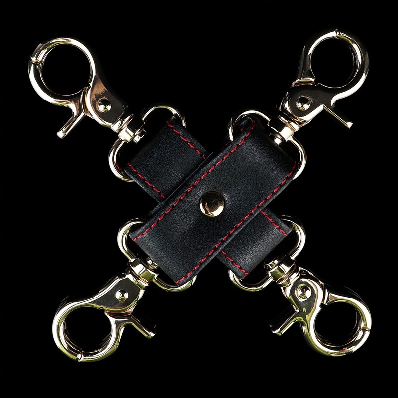 4-Way Cross Connector Adjustable Bondage Restraints BDSM Handcuffs Ankle Cuffs gallery