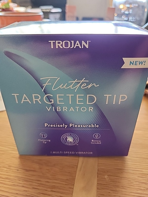 New Trojan Flutter Targeted Tip Vibrator Sealed With Battery
