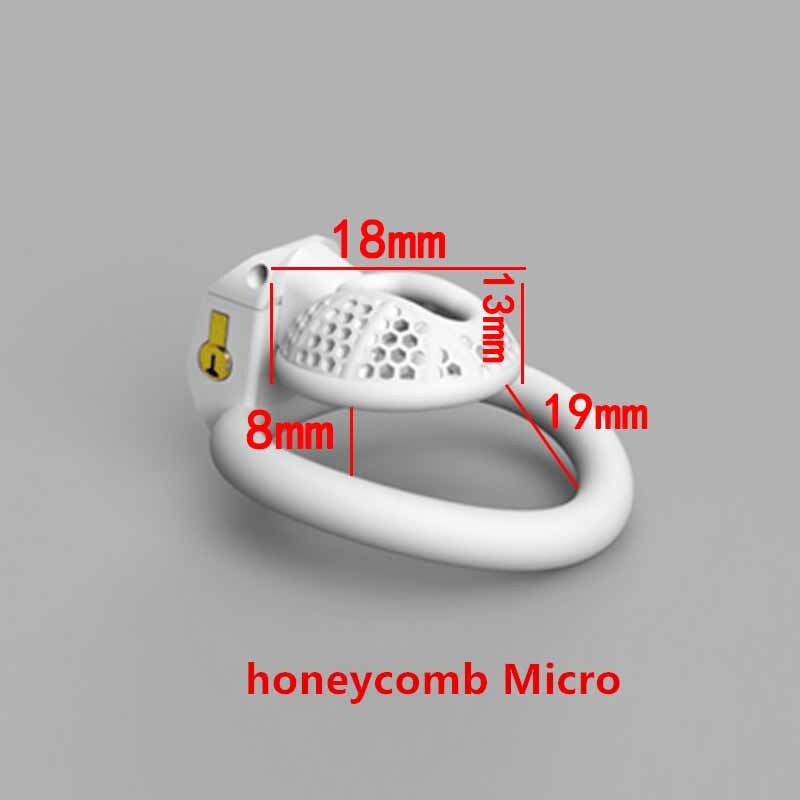 ABS Resin 4 Color Sissy Realistic Pussy Chastity Cage with 4 Rings Lock Devices gallery