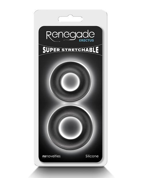 Renegade Erectus Super Stretchable & Comfortable cock ring Set: Fits Many Sizes