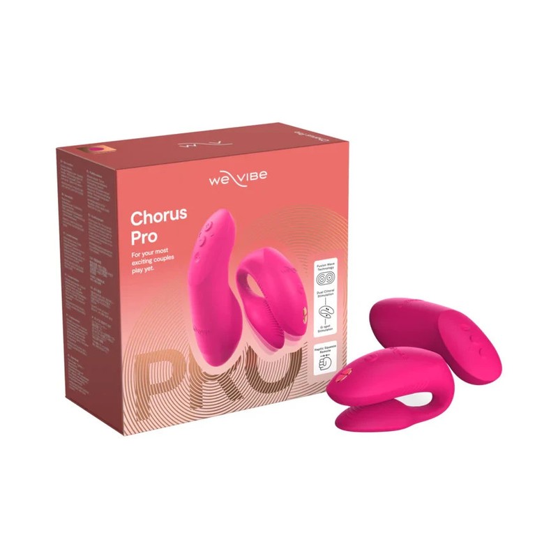 NEW We-Vibe Chorus Pro Electric Couples Massager – Pink Free Shipping