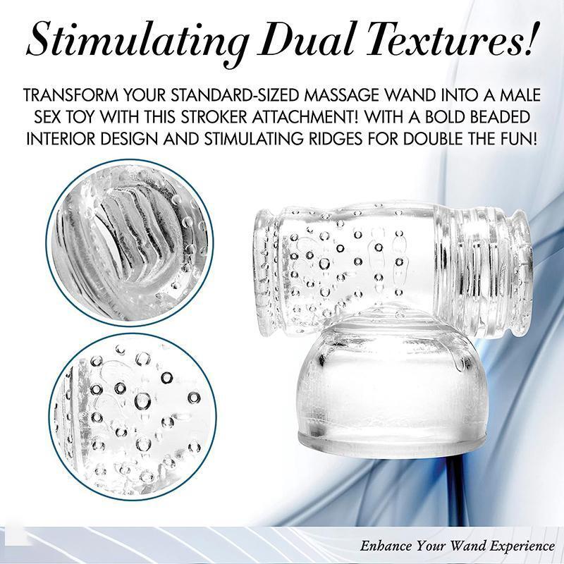 Wand Essentials Masturbator Male Vibrating Massager Head Cap Attachment Tools gallery