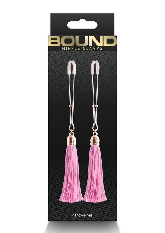 Bound Nipple Clamps T1 – Rose Gold/Pink – FREE SHIPPING