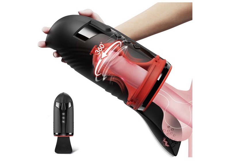 Male Masturbator Penis Pump Testicle Vibrator Male Sex Toy Pocket Pussy Blowjob