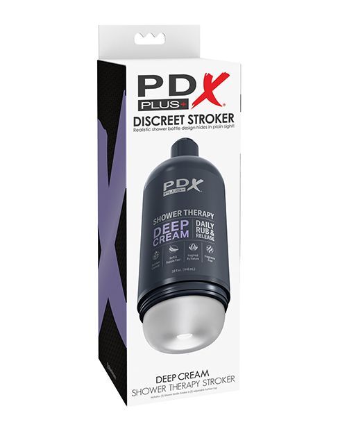 PDX Discreet Stroker - Deep Cream Shower Therapy Stroker Frosted - Masturbator