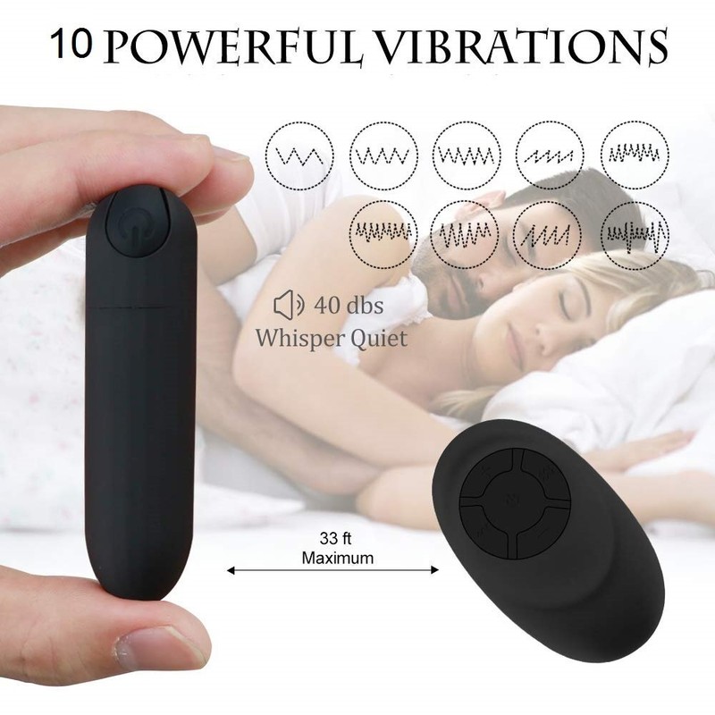 Rechargeable Wireless Remote Control Vibrating Bullet Vibrator Sex Toys gallery