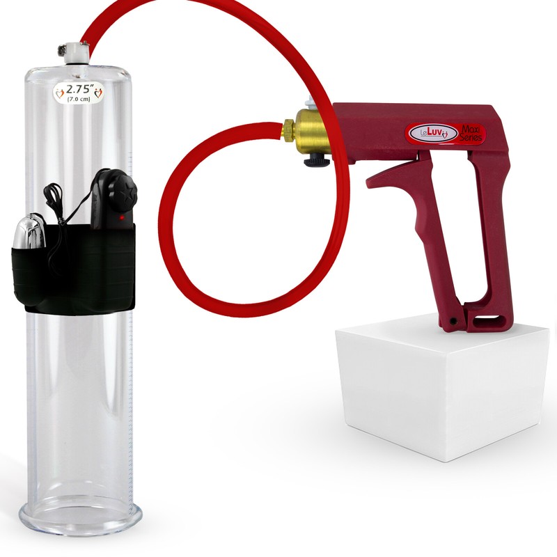 Maxi Red Handle Silicone Hose | Vibrating Penis Pump 9&Prime;/12&Prime; Length | No Accessor