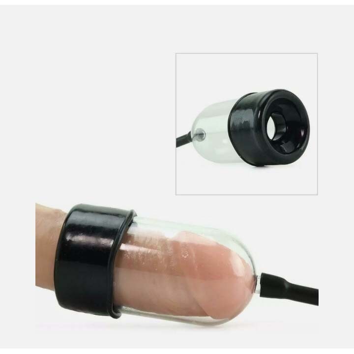 Vacuum Suck Stroke Penis Head Glan Pump Cock Enlarger Trainer Sex Toys for Men gallery