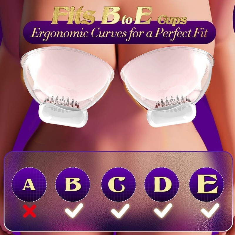Vibrating Nipple-Sucker Suction Cup Breast Vibrator Pump-Vibe-Sex-Toy for-Women gallery