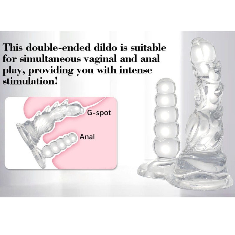 7.48 Inch DP Dildo Suction Cup Monster Penis Dong Anal G-spot Sex Toys for Women gallery
