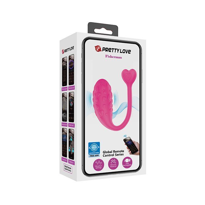 Pretty Love Fisherman Vibrator Egg Pink App Controlled