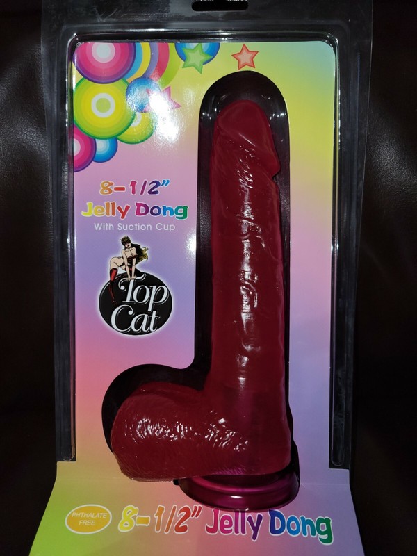 Waterproof Dildo Dong Realistic Sex Toys Flexible Jelly W Suction Cup 8.5 Inch