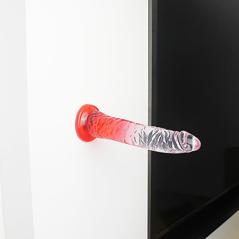 Cock Penis Mouth Gag Dildo 8.26inch Penis Suction Cup Sex Toy Anal Plug BDSM gallery