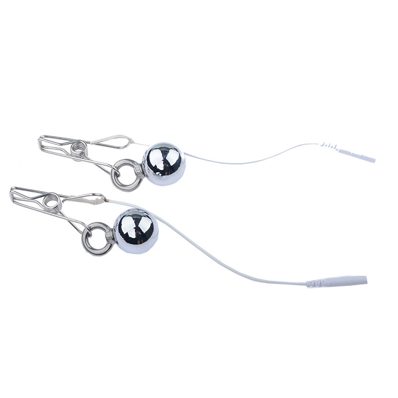 Multi-speed Shock Metal Intimate Stretching 2 Nipple Ring EStim Sounding Toy gallery